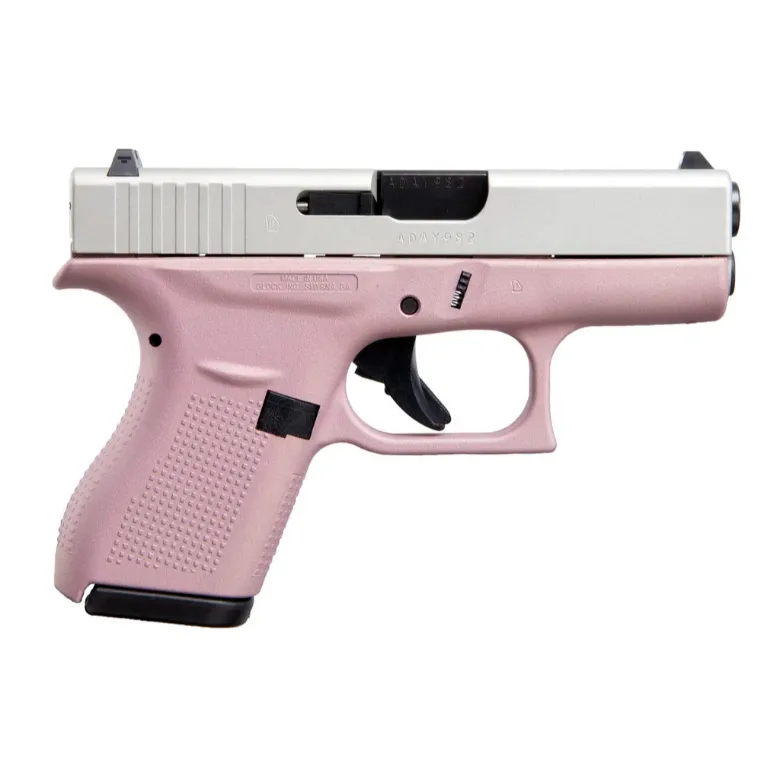 GLOCK 42 PINK W/ ALUMINUM SLIDE 380ACP 6 ROUND PISTOL