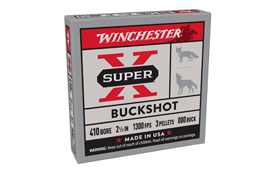 WINCHESTER SUPER X 410GA 2.5" 000BK 3PLT 5 ROUND AMMUNITION