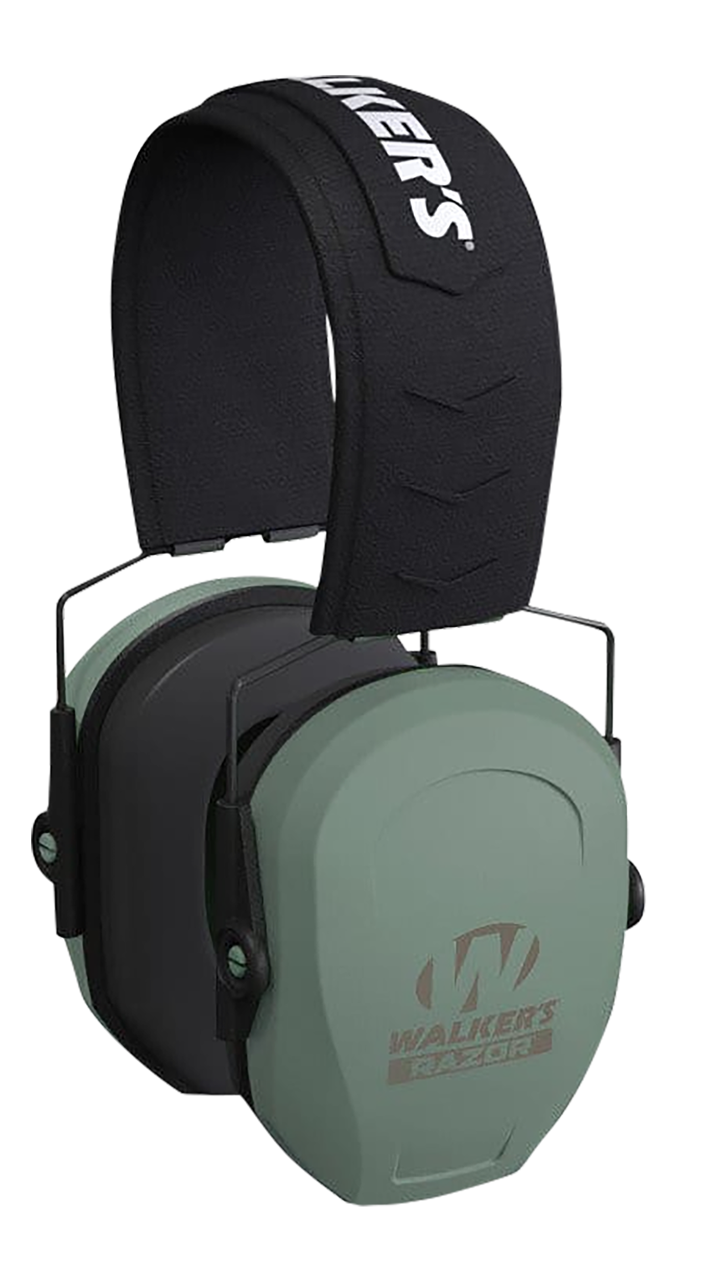 Walker's Game Ear Razor Slim Passive Ear Muffs - Sage Green/Black
