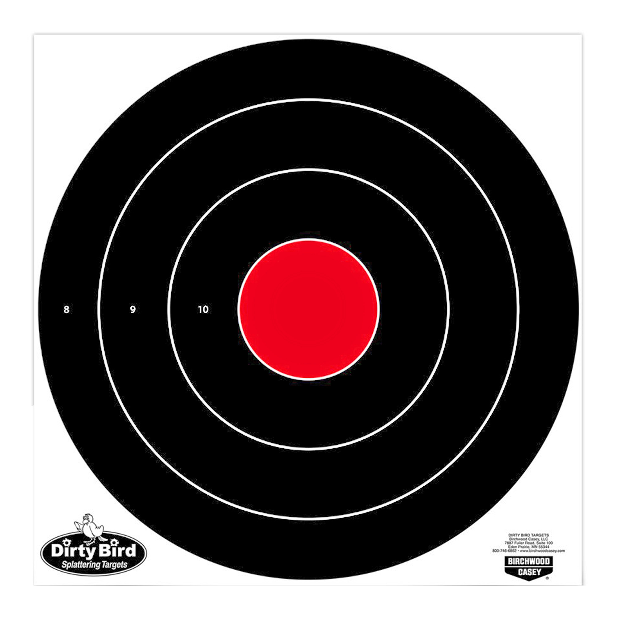 Birchwood Casey Dirty Bird 17.25" Bullseye Tagboard Target - 5 Pack