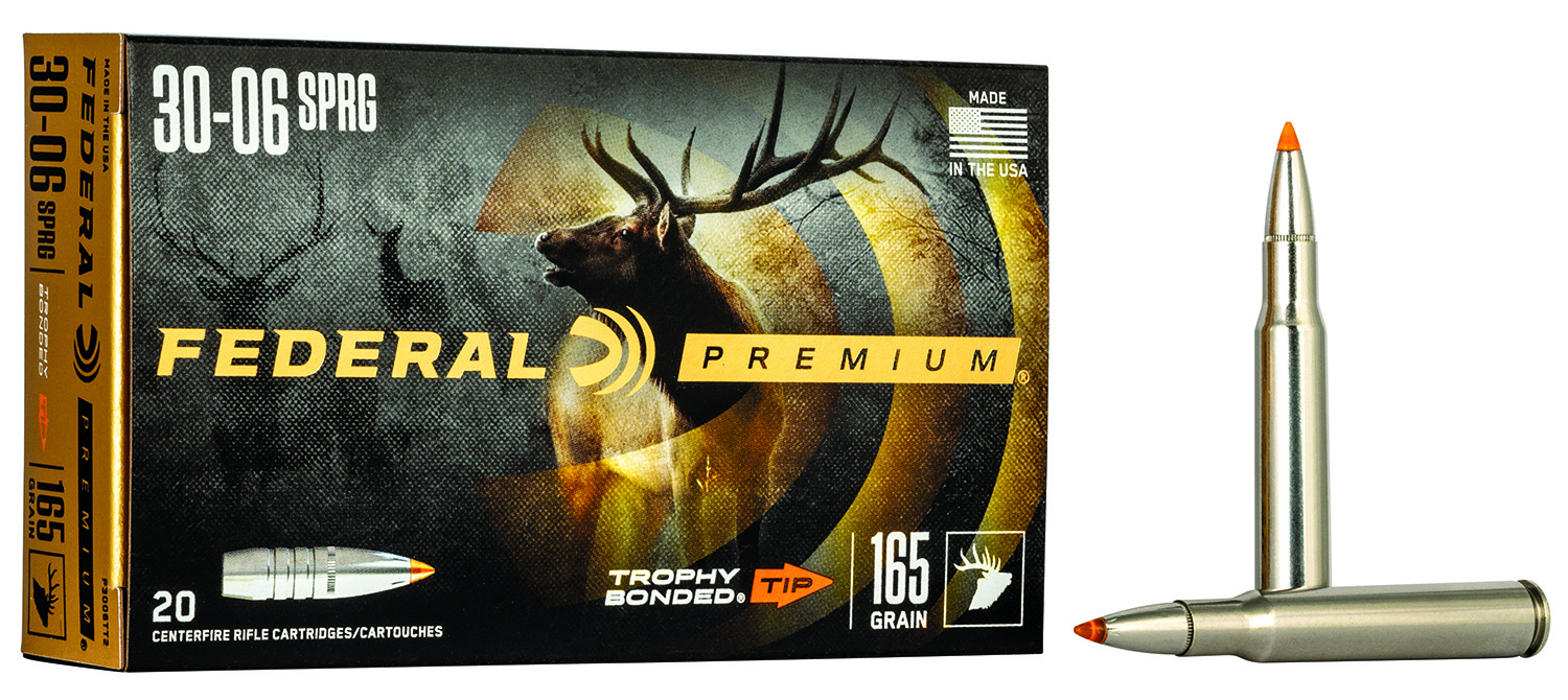 Federal P3006TT2 Premium 30-06Springfield 165gr Trophy Bonded Tip 20 Per Box/10 Case