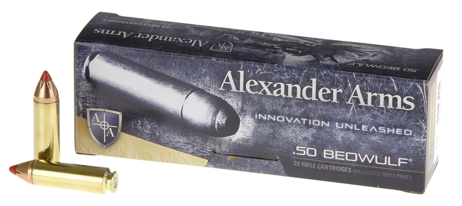 Alexander Arms 50 Beowulf 300gr FTX Ammo 20rd Box – AB300FTXBOX