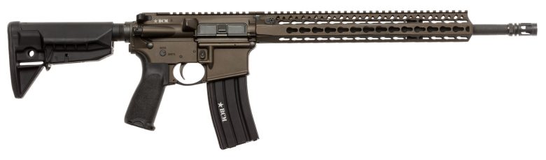 BCM 750790BRZ RECCE-16 KMR-A 223 Rem,5.56x45mm NATO 16" 30+1 Bronze Cerakote, Black Manganese Phosphate, 6 Position Stock Black Bravo Mod 3 Grip