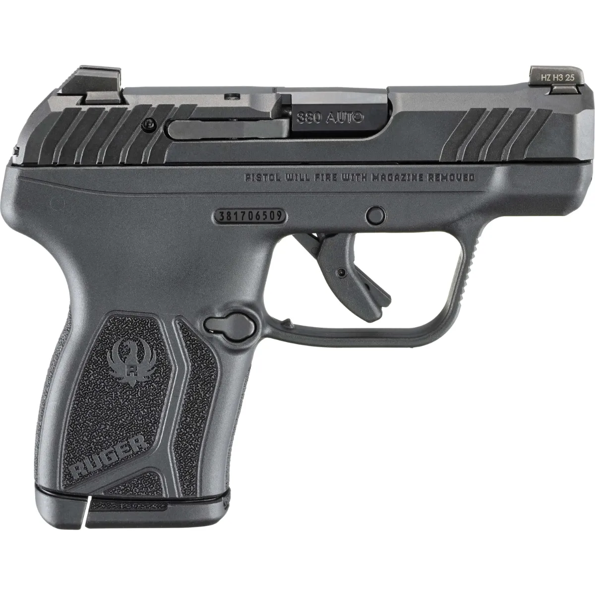 RUGER LCP MAX MANUAL SAFETY 380ACP PISTOL
