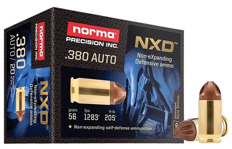 Norma Ammunition 611040020 Self Defense NXD 380ACP 56gr 20 Per Box/10 Case