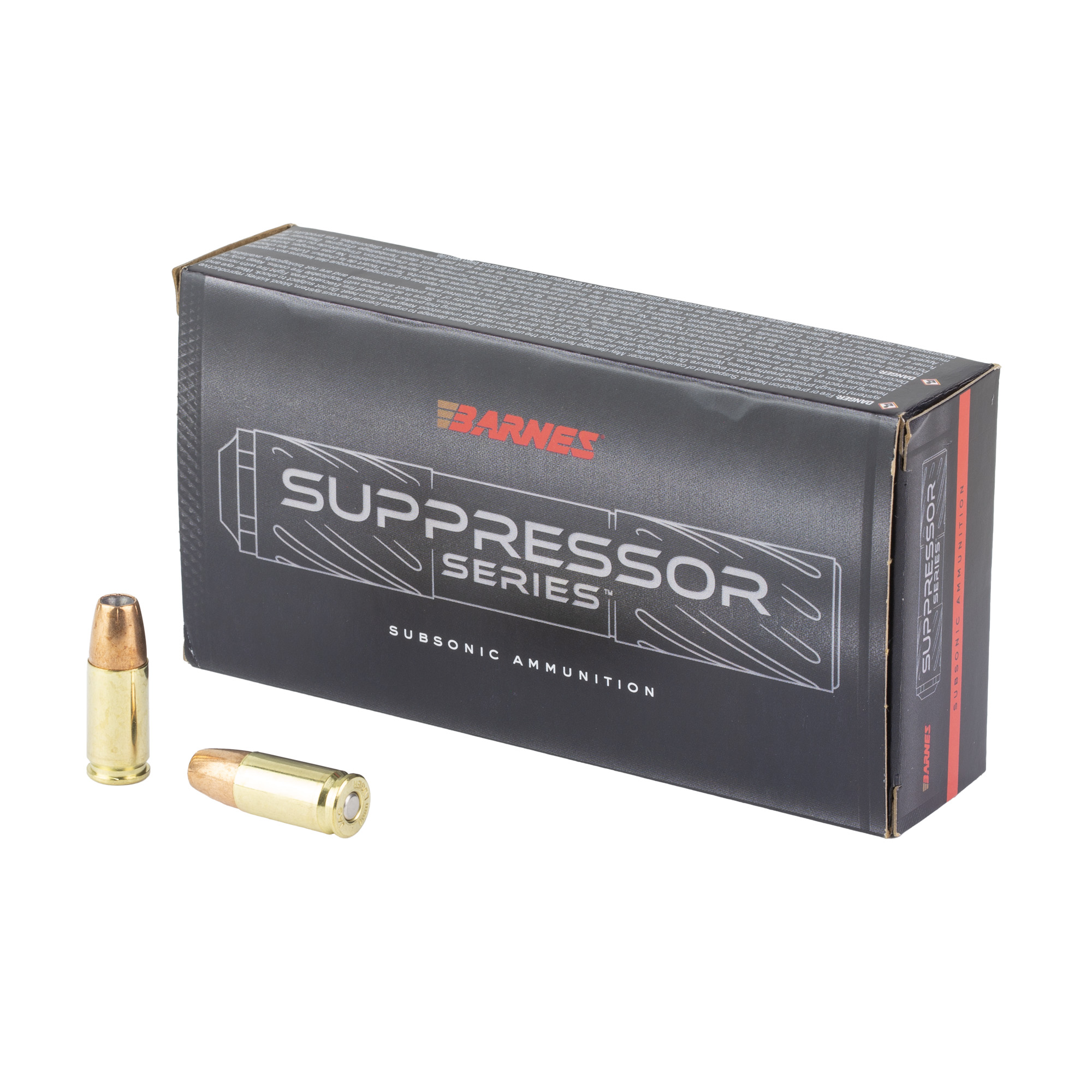 Barnes Suppressor Optimized 9mm Luger 147gr Sierra Jacketed Hollow Point