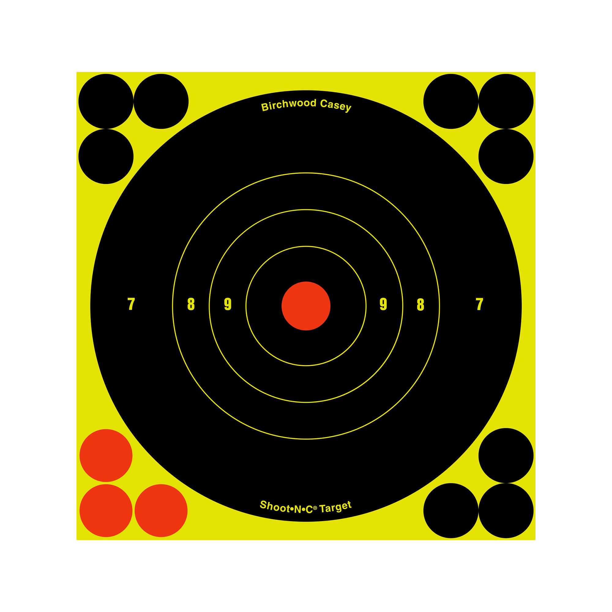 Birchwood Casey Shoot-N-C Reactive Target 6" Bullseye 12-Pack