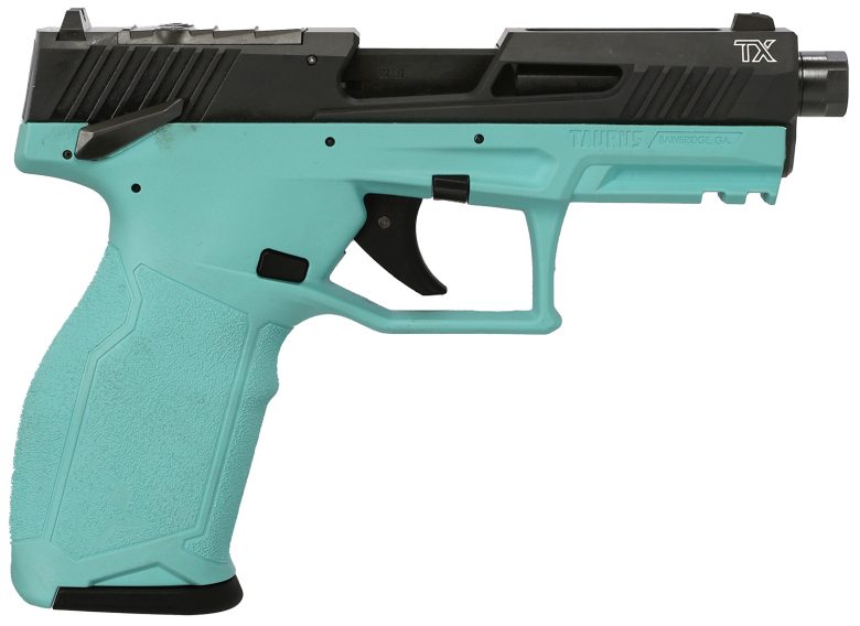 Taurus TX22 TORO .22 LR 4.6" 10+1 Threaded Barrel Cyan Frame Pistol