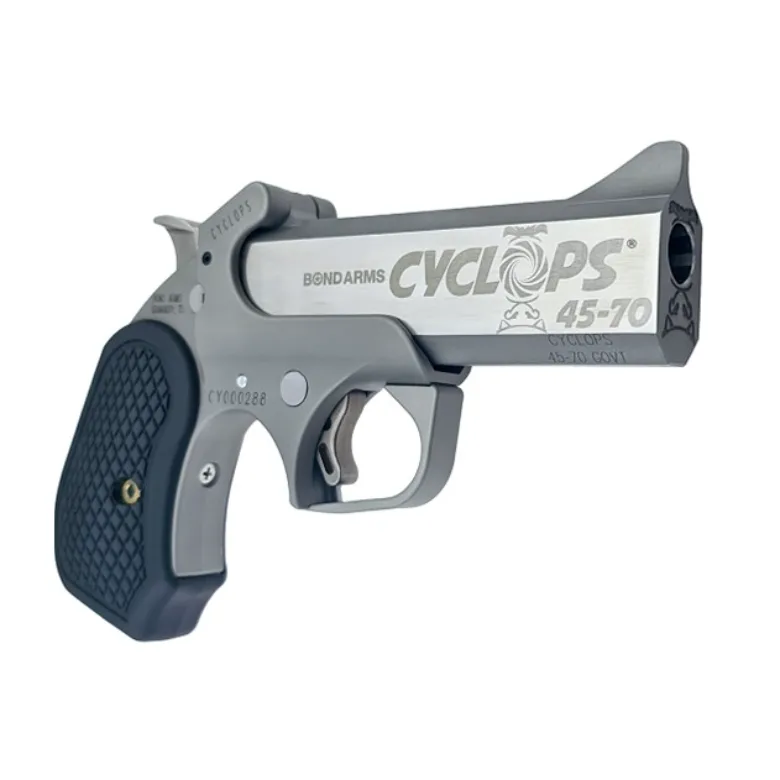 Bond Arms Cyclops 45-70 Gov 1rd Shot 4.25" SS Pistol