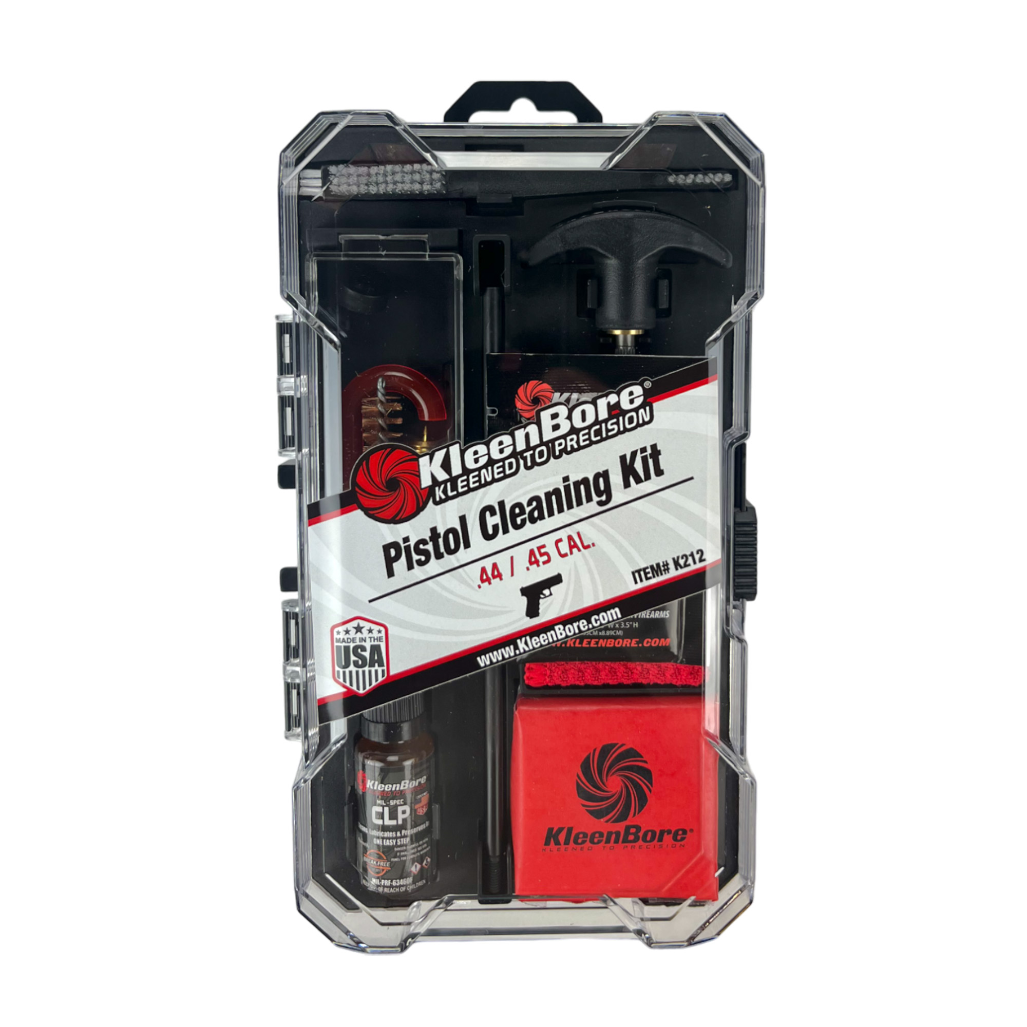Kleen-Bore K212 Classic Cleaning Kit .44/.45 Cal Handgun