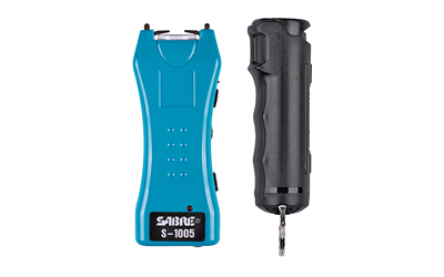 Sabre S-1005-TQ Stun Gun with F15-BKOC Pepper Spray, Turquoise/Black - image 2 of 5
