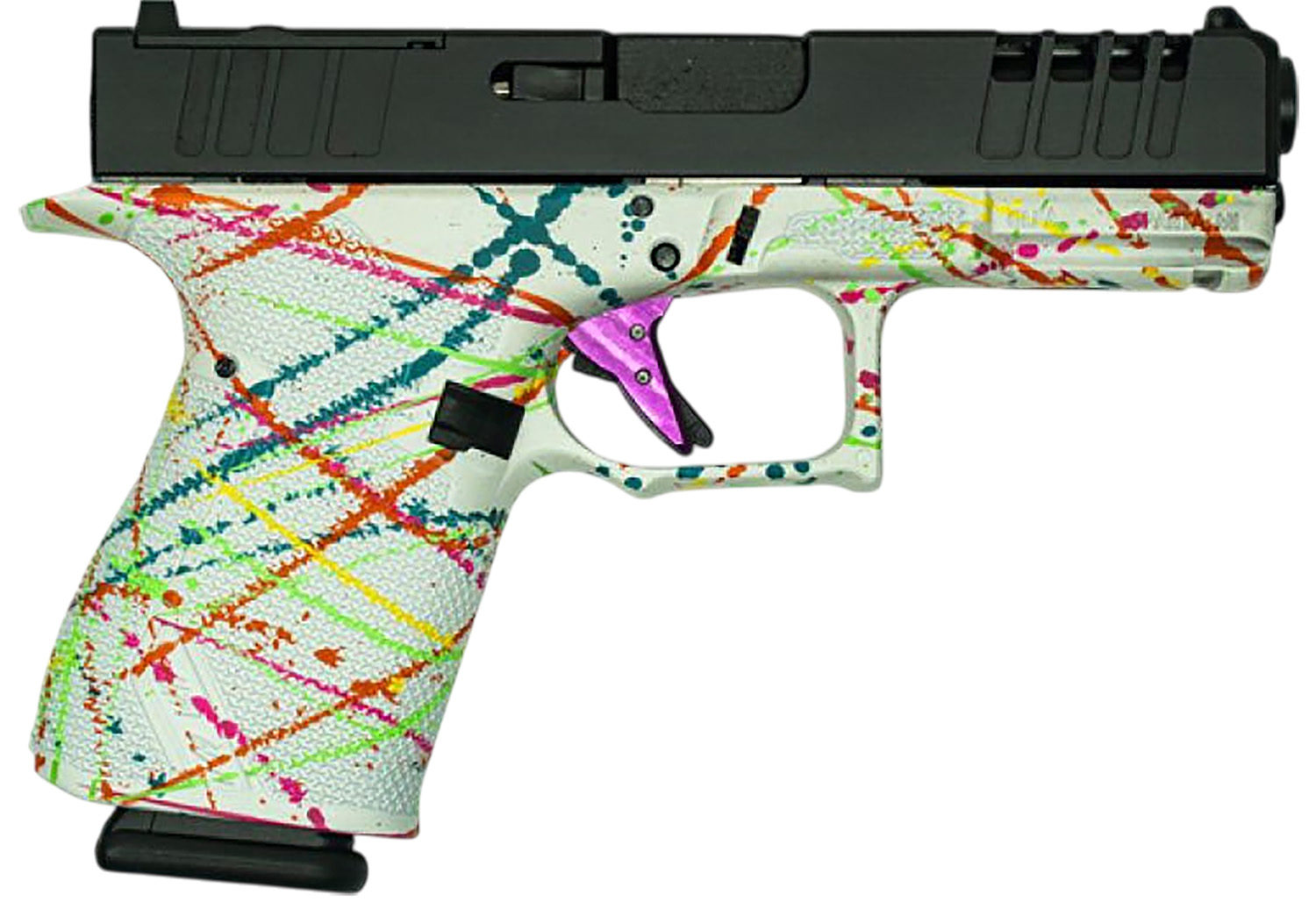Great Lakes Firearms GL19SWHT Striker  Compact Frame 9mm Luger 15+1 4" Black Nitride Barrel, Optic Cut/Serrated/Window Cut Slide, Polymer Frame, RMR Footprint, Ambidextrous
