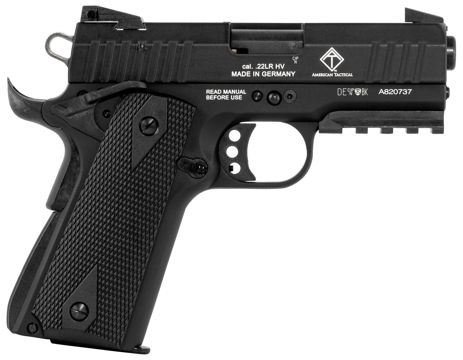 GSG GSG-922 CA Compliant 22LR Pistol 3.4" Barrel All Black 10+1 Capacity