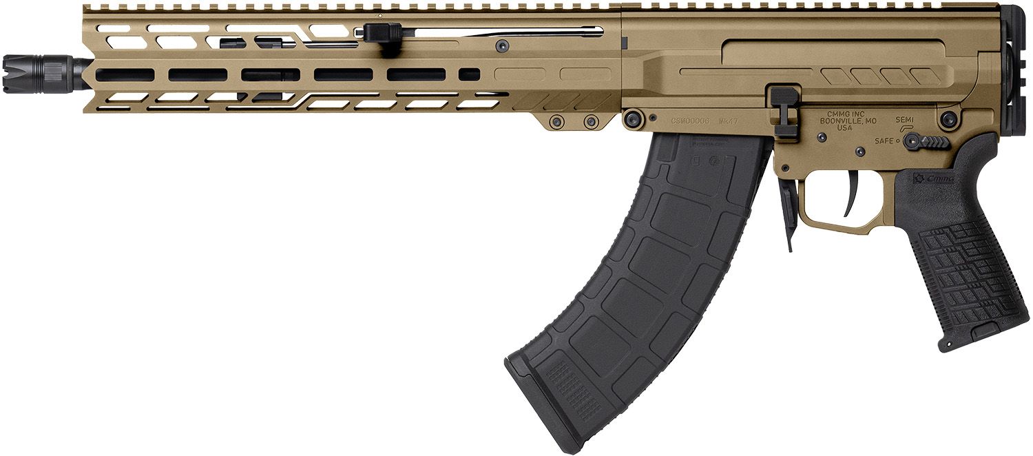 CMMG Dissent MK47 7.62x39mm 30 Round 12.50" Coyote Tan AK Pistol