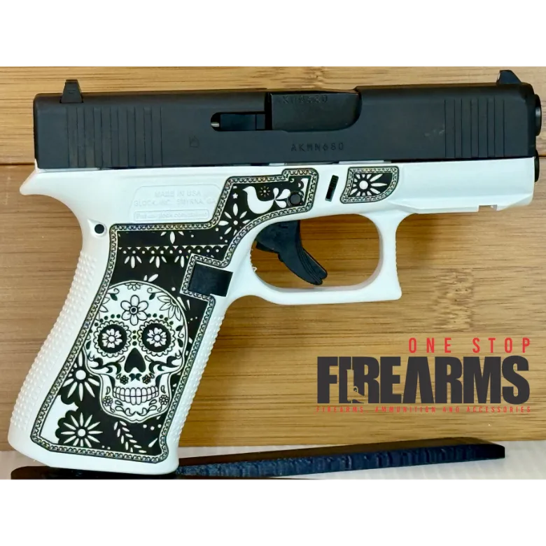 Glock 43X "Sugar Skull" Black & White 9mm 10rd Pistol