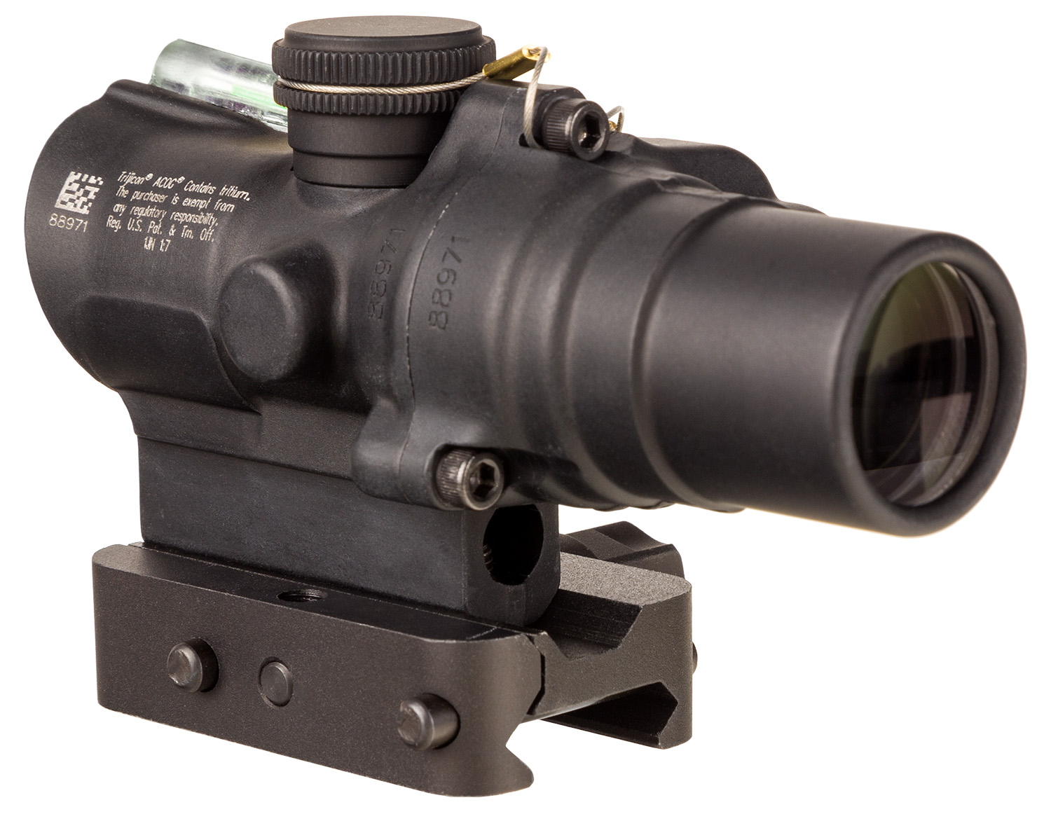 Trijicon ACOG TA44-C-400329 1.5X16mm Dual Illuminated Green Ring & 2 MOA Dot with Q-LOC Mount - Black Matte - image 4 of 10