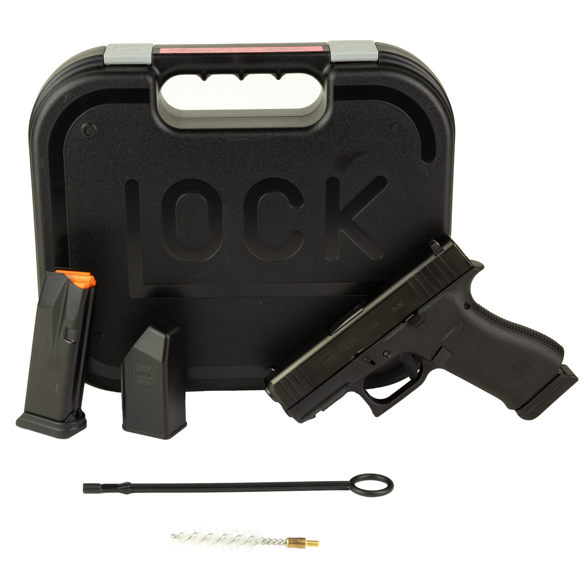 Glock G43X nDLC Sub-Compact Semi-Auto Pistol with Front Rail