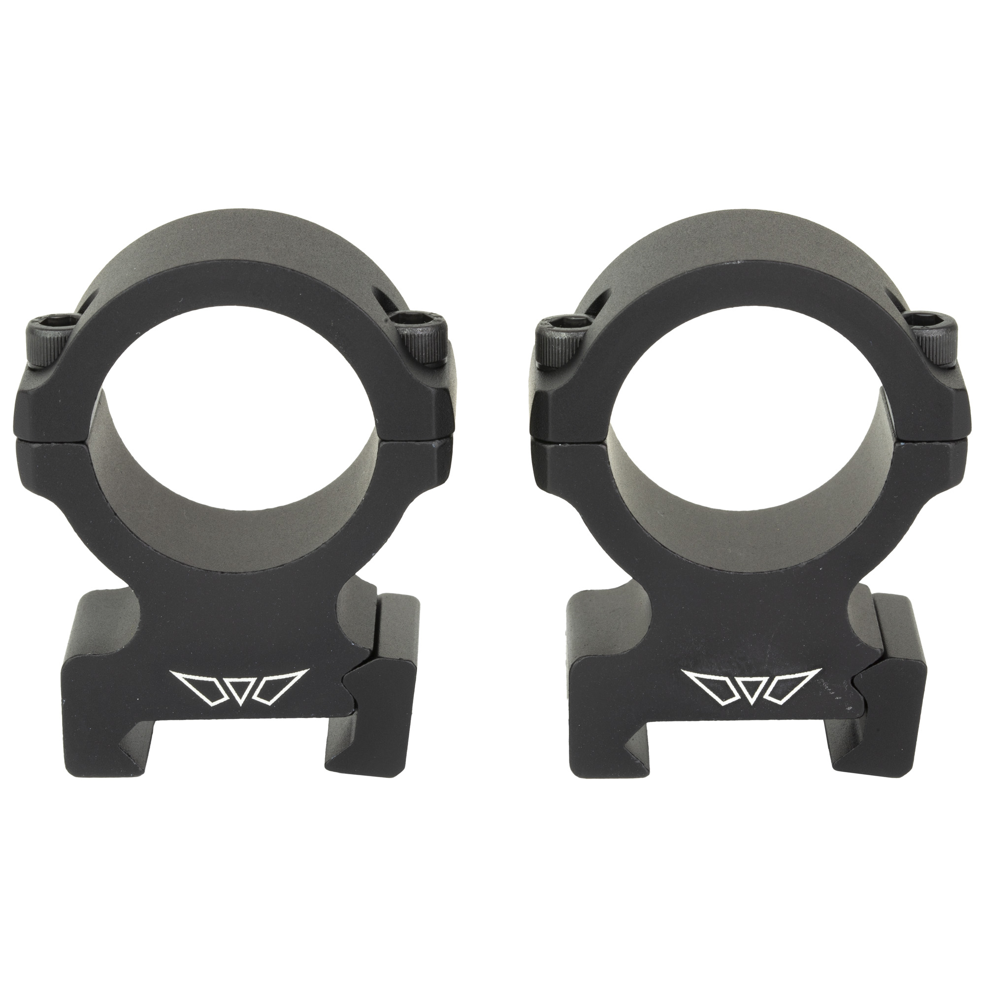 Warne Vapor 30mm High Horizontal Split Rings, Matte Black