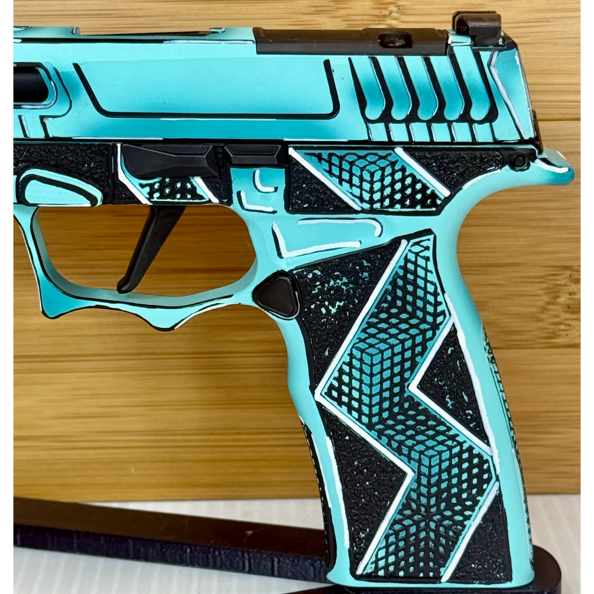 Custom Sig Sauer P365X Komodo Anime Blue Comp 9mm Pistol