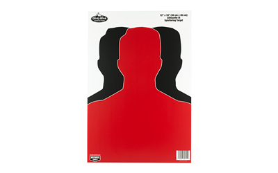 Birchwood Casey GBU-8 Dirty Bird Silhouette Hanging Pistol Target, 12" x 18", 8-Pack