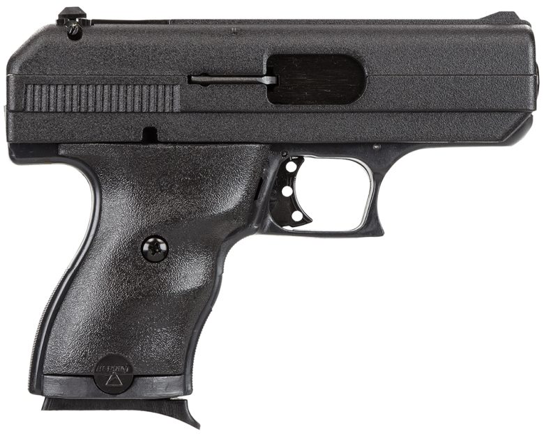 Hi-Point 9NYLOC C9  9mm Luger 8+1 3.50" Black Steel Barrel, Black Powder Coated Serrated Slide, Frame & Polymer Grips, Nylon Holster