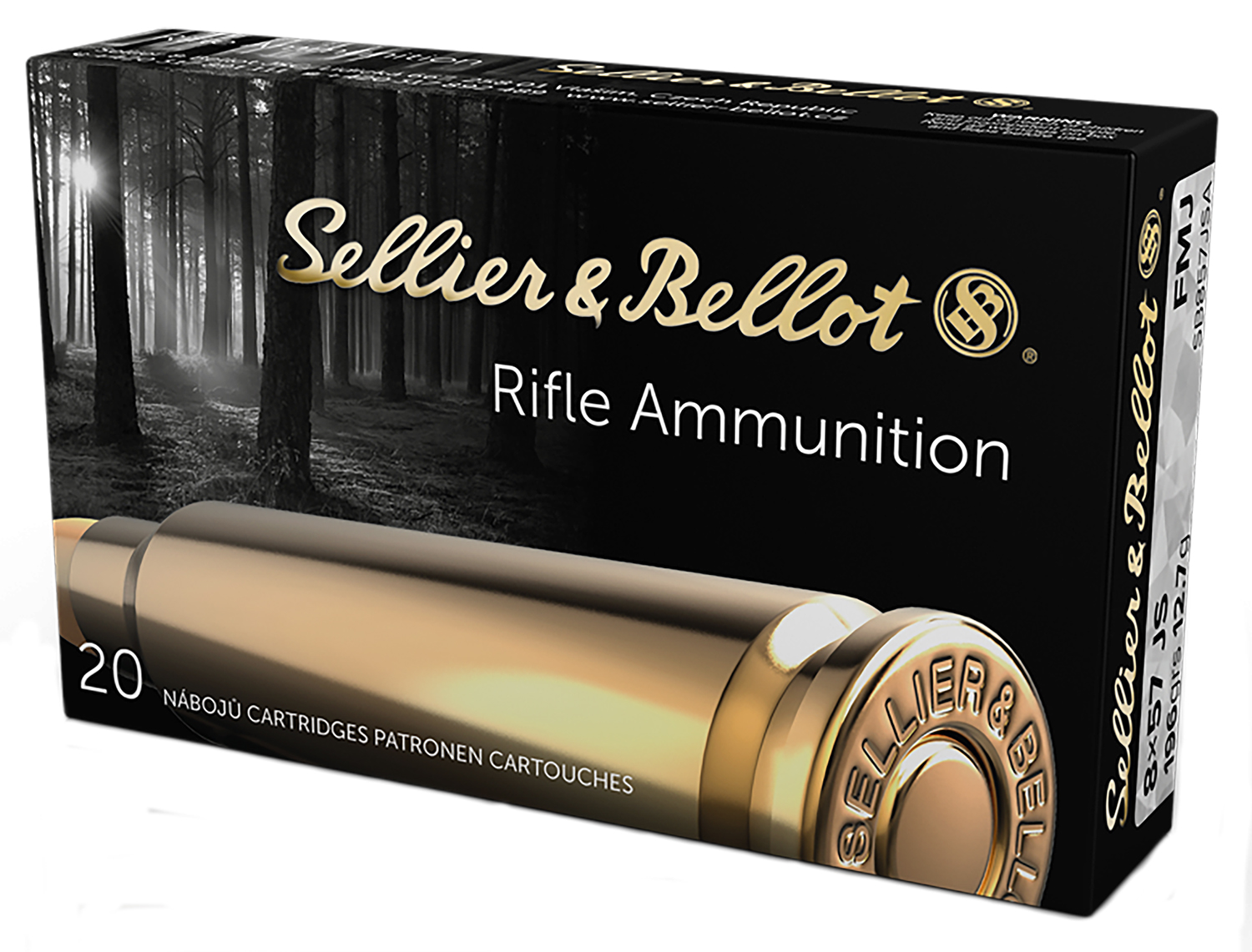 Sellier & Bellot 8mm Mauser 196gr FMJ Rifle Ammo 20rd Box