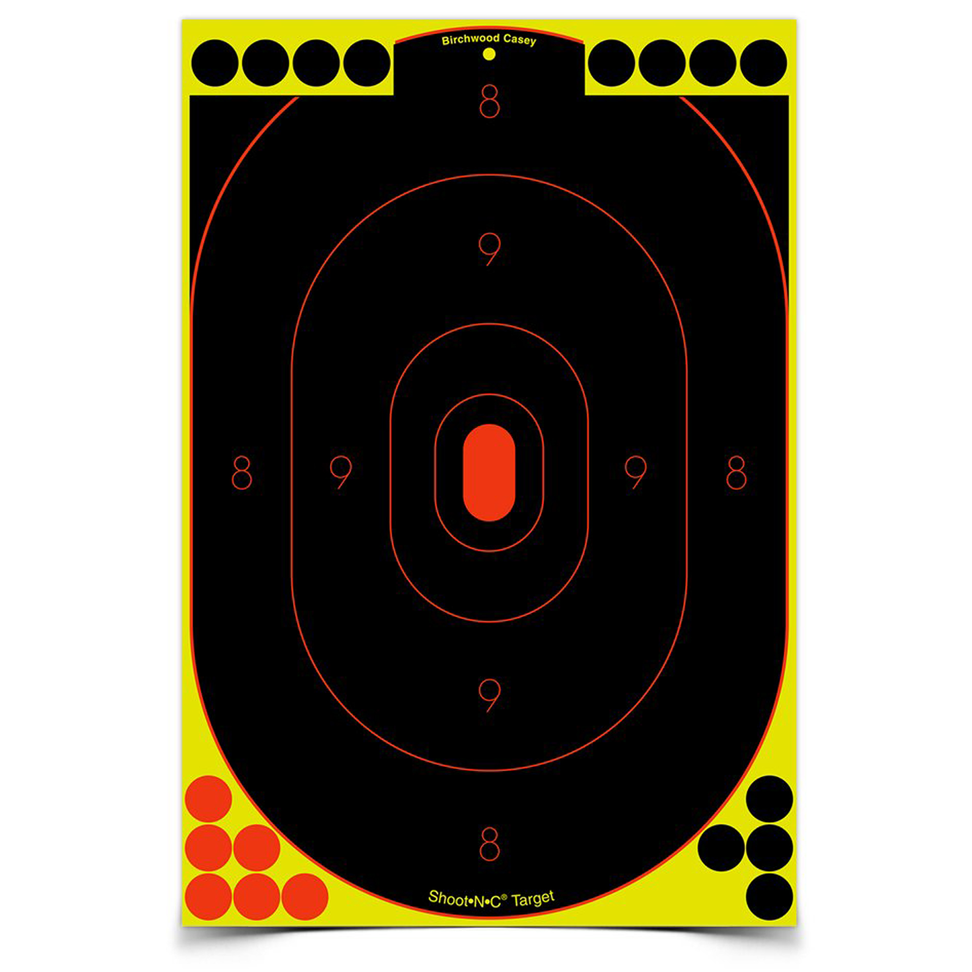Birchwood Casey Shoot-N-C Silhouette Target 12"x18" Self-Adhesive 5-Pack
