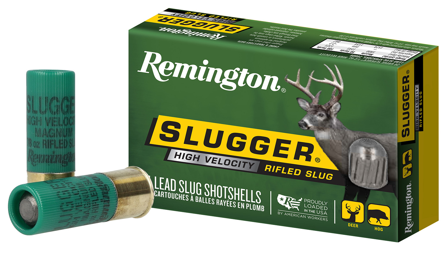 Remington Slugger High Velocity 12 Gauge 2.75" Rifled Slug