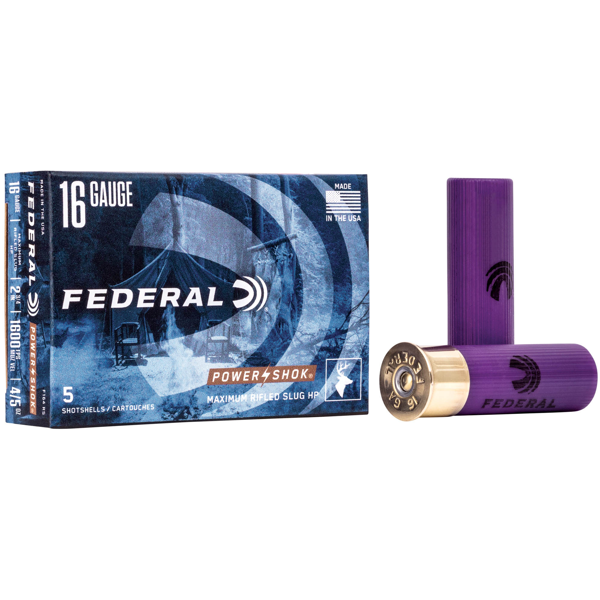Federal Power-Shok 16 Gauge 2.75" Rifled Hollow Point Slug