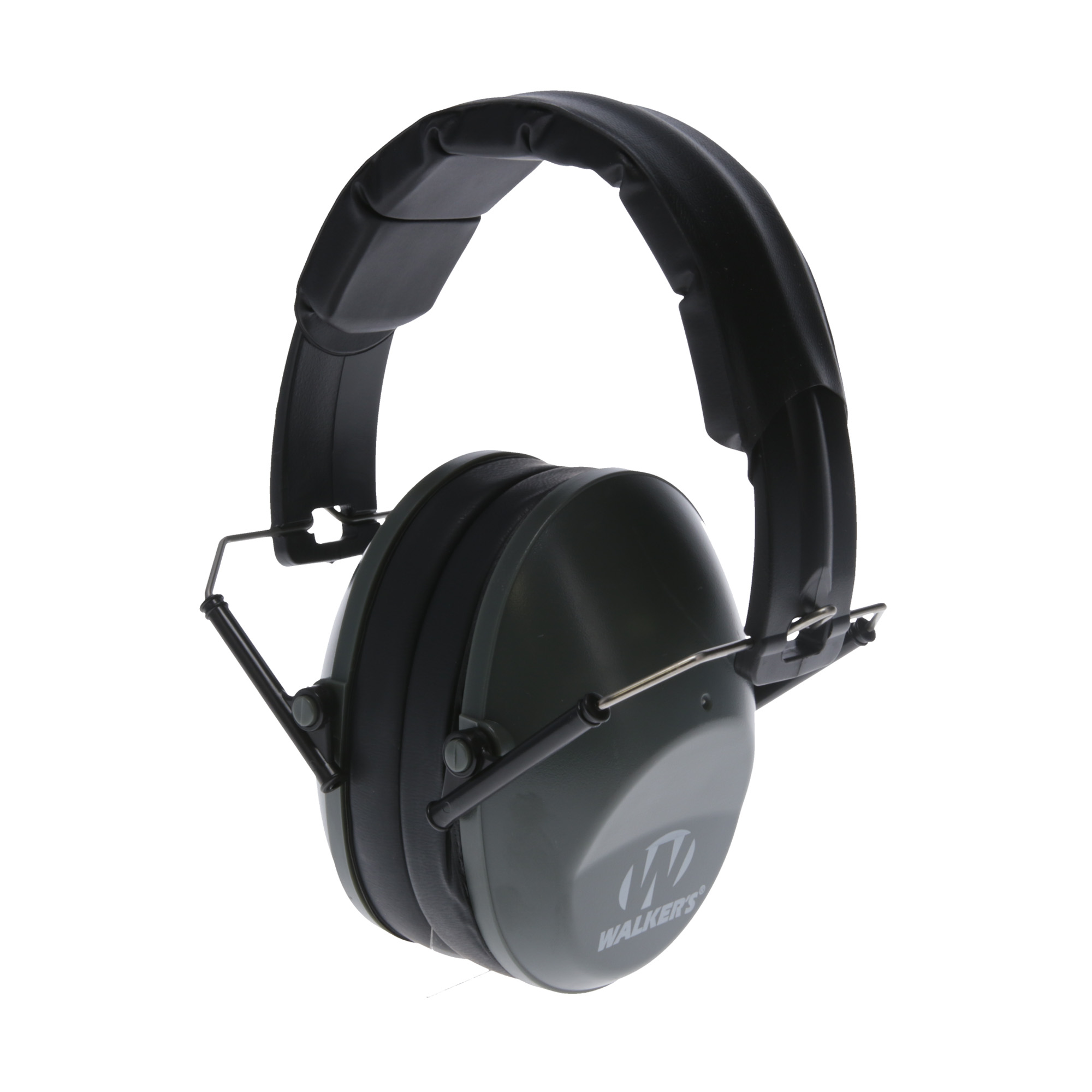 Walker's Pro Low Profile Folding Ear Muff - Gray/Black