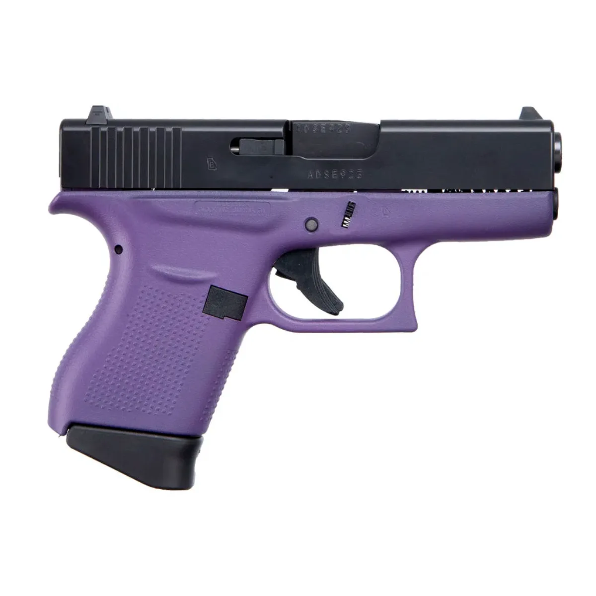 Glock 43 Purple & Black Slide USA 9mm Semi-Auto Pistol 3.4″ 6-Round