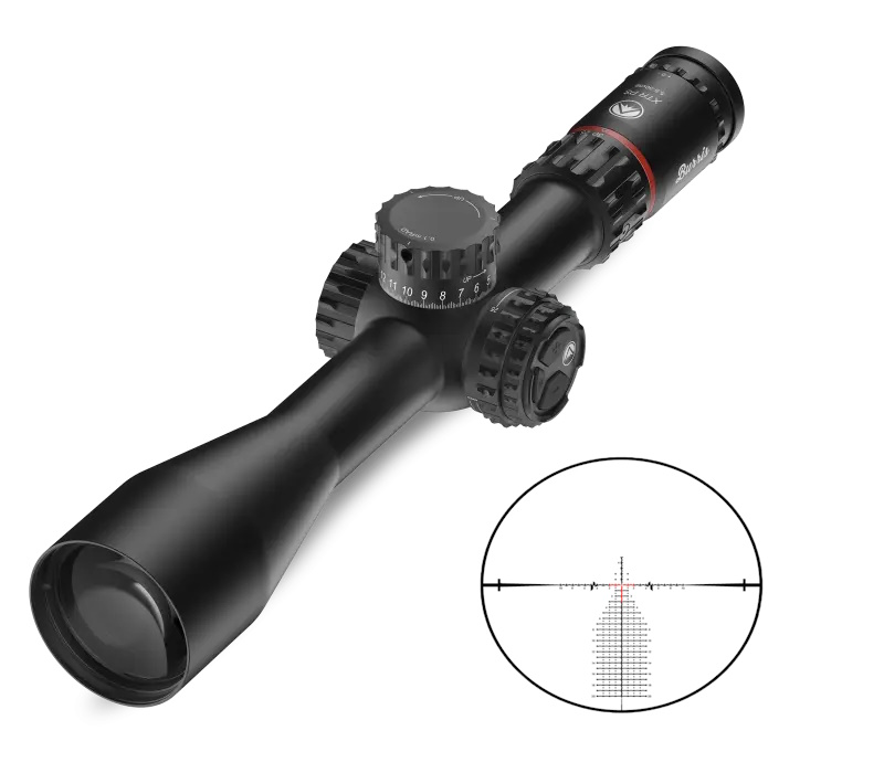 Burris XTR PS 5.5-30x56mm FFP Rifle Scope, SCR 2 MIL Illuminated Reticle, 34mm Tube, Matte Black