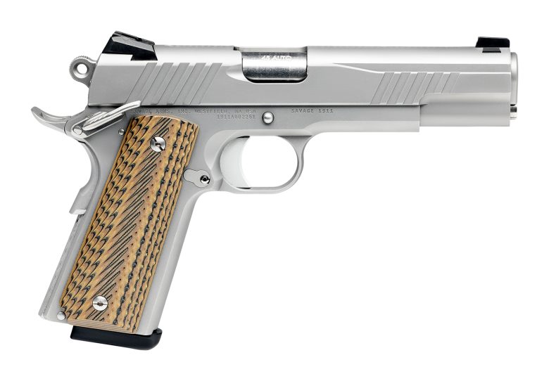 Savage 1911 Govt .45 ACP Stainless Pistol 5" 8+1 Ambi Target Ready
