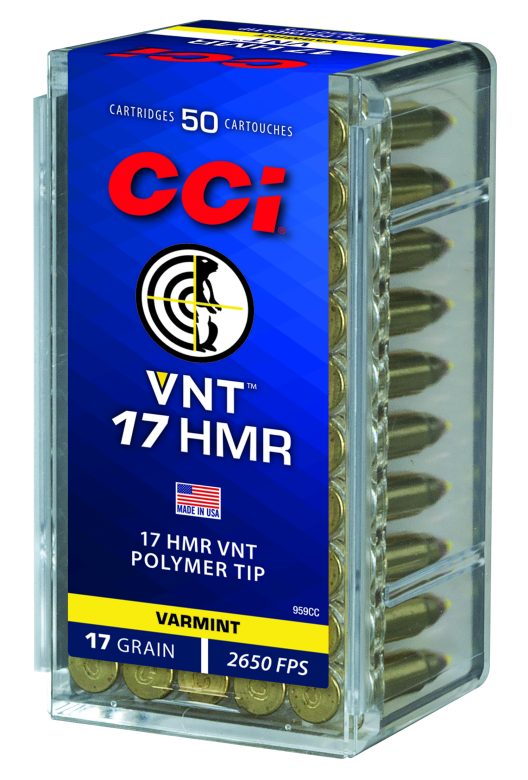 CCI VNT .17 HMR 17gr Varmint Tip Ammo 50rd
