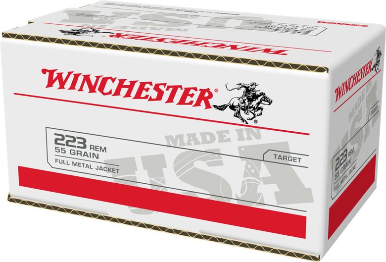Winchester USA .223 Rem 55gr FMJ 200rd Box