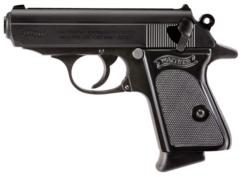 Walther Arms 4796023 PPK/S 32 ACP 7+1 3.30" Black Steel Barrel, Black Serrated Steel Slide, Steel Frame w/Beavertail, Textured Polymer Grip