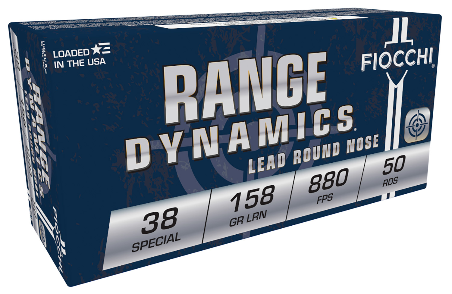 Fiocchi Range Dynamics 38 SPL 158gr LRN Ammunition 50 Count Box
