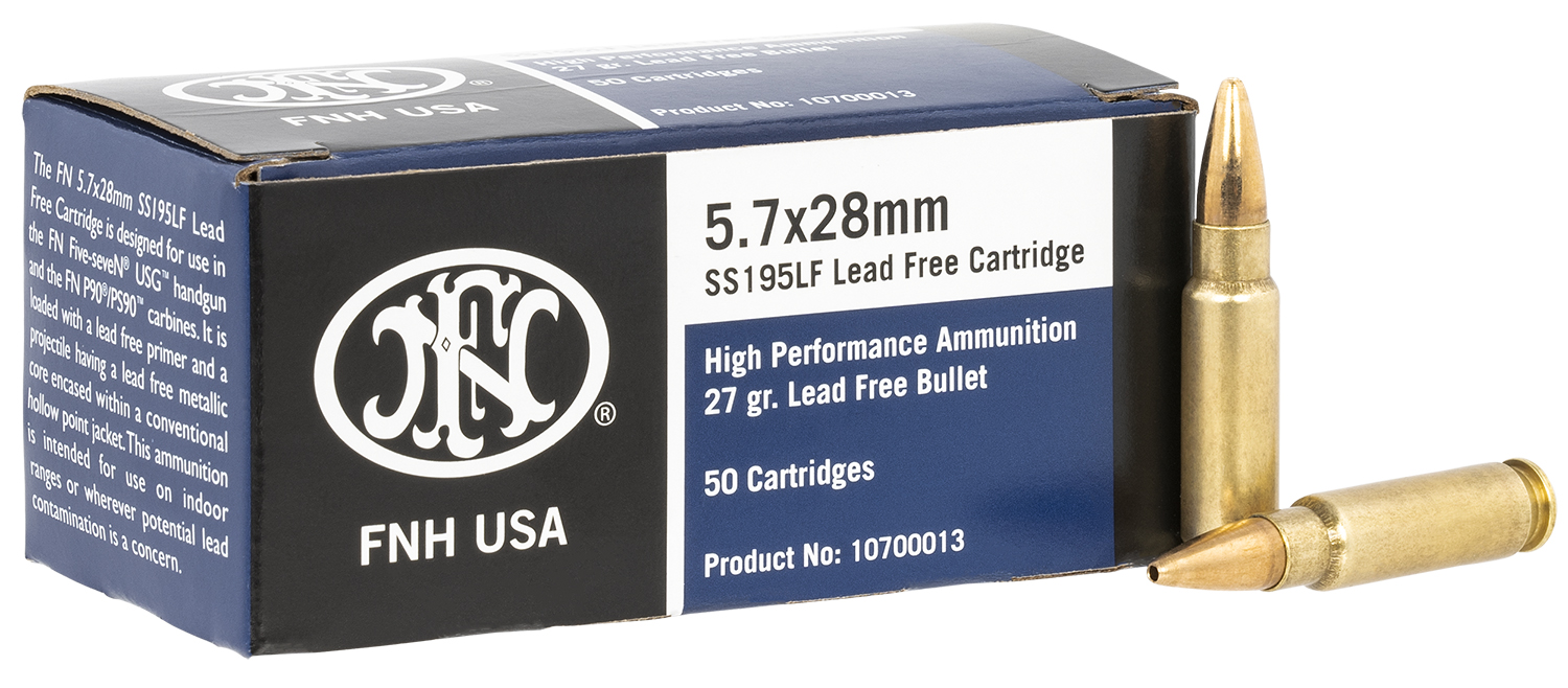 FN 10700013 High Performance 5.7x28mm 27gr Lead Free Hollow Point 50 Per Box/40 Case