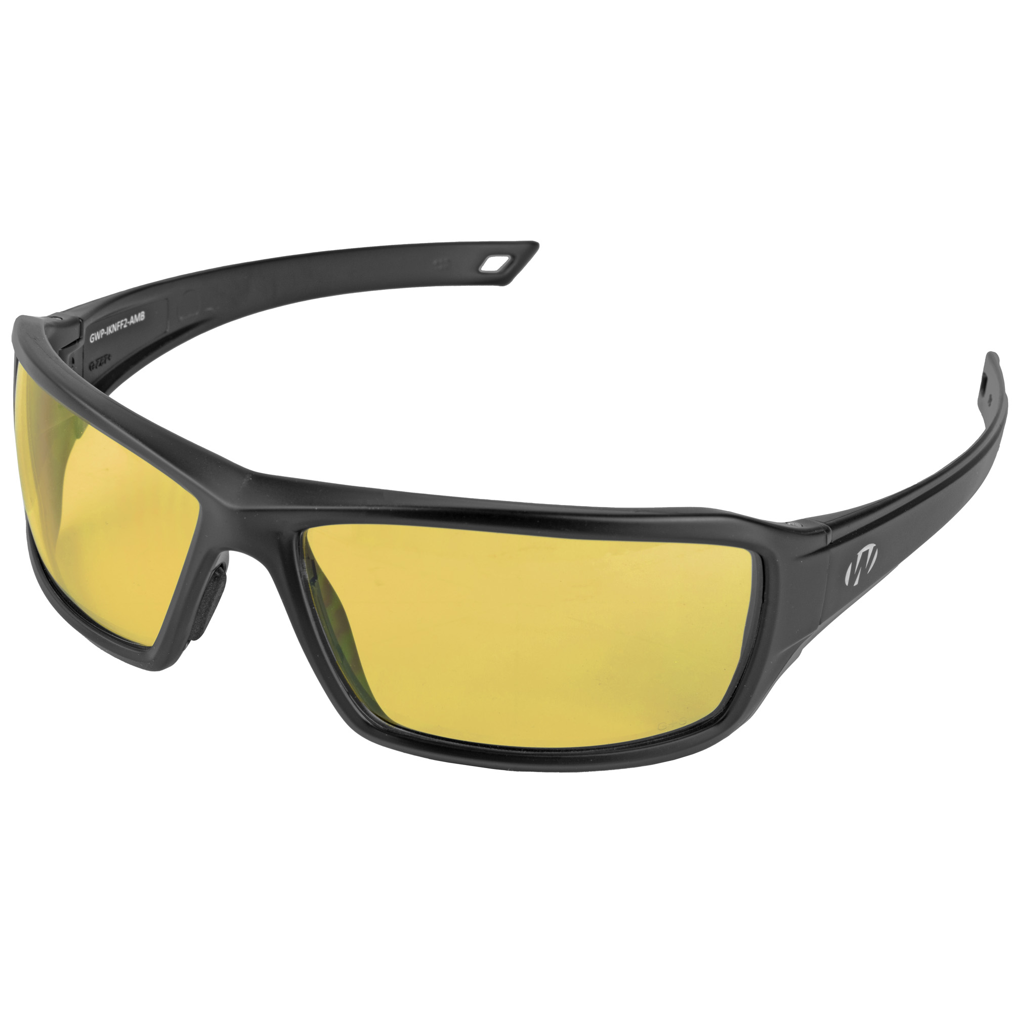 Walker's IKON Forge Full Frame Shooting Glasses, Matte Black/Amber Lens