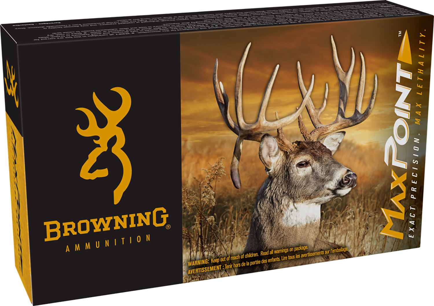 Browning Ammo B192100652 Max Point 6.5Creedmoor 140gr 20 Per Box/10 Case