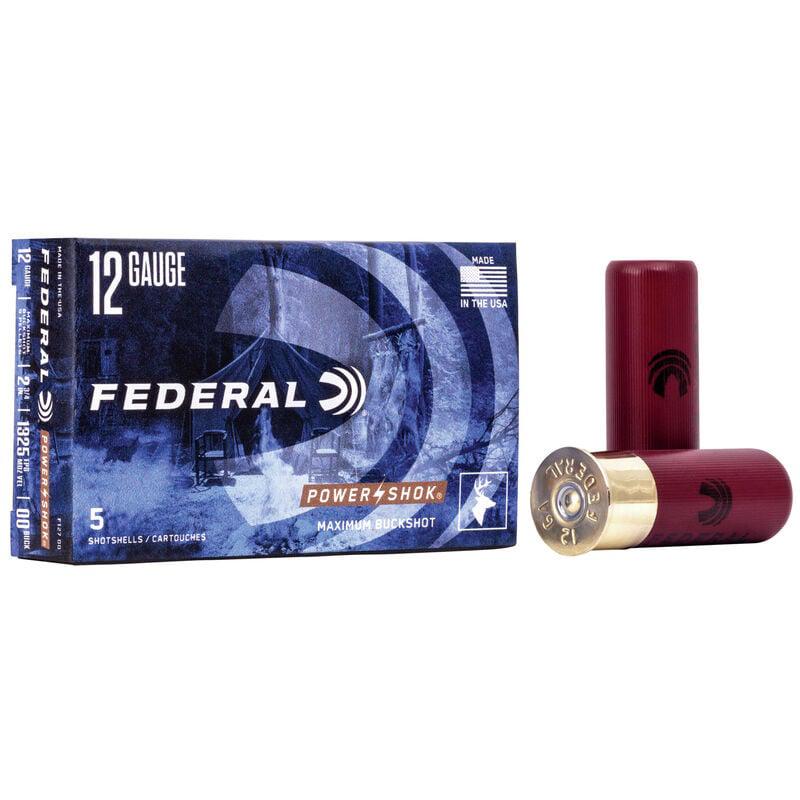 Federal Power-Shok 12 Gauge 2.75" 00 Buck Buckshot