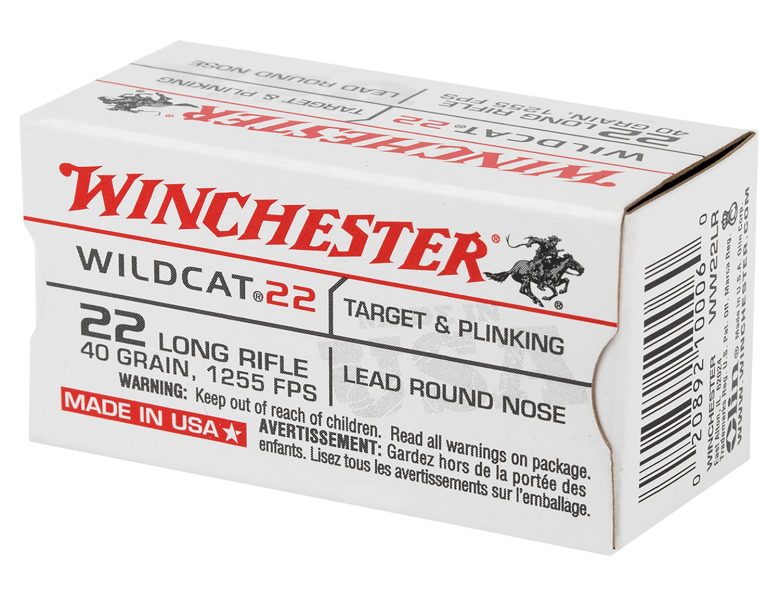 Winchester Wildcat .22 LR 40gr LRN 5000rd Case