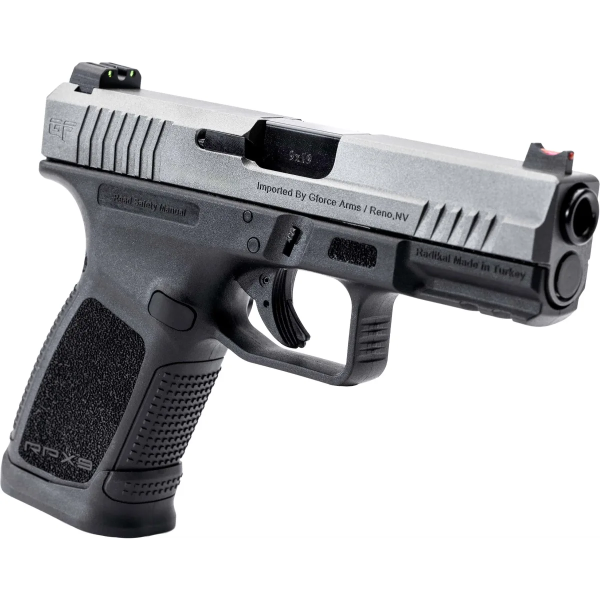 Gforce Arms Rpx9 Exodus 9mm 4" Grey & Black 15+1 Handgun