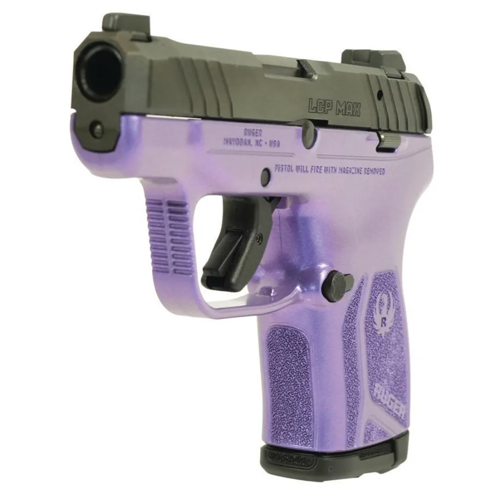 Ruger LCP 380 Max "Purple Pearl Frame" Handgun .380 Auto 10rd Magazine 2.75" Barrel