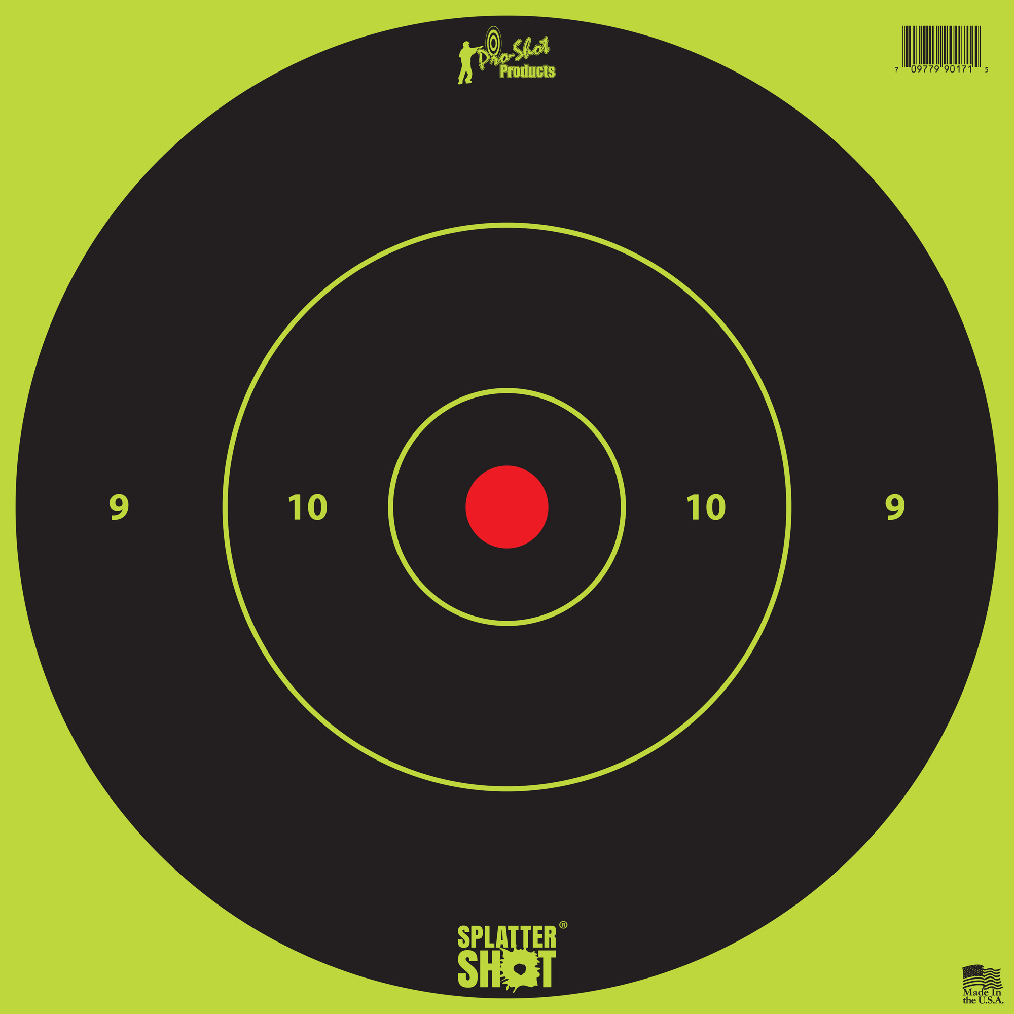 Pro-Shot Splatter Shot 12" Bullseye Hanging Tagboard Target (5-Pack)