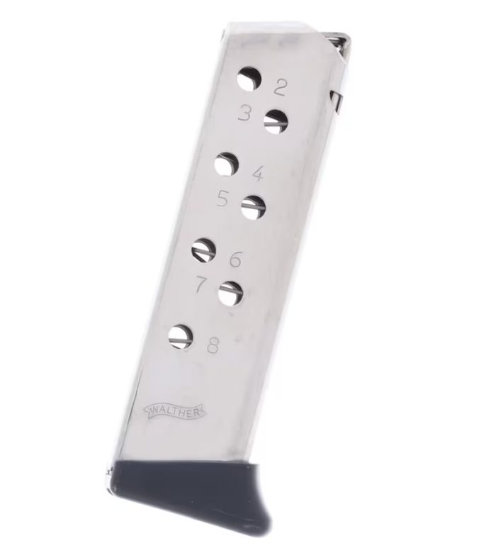 WALTHER PPK/S 32ACP 8RD NICKEL MAGAZINE
