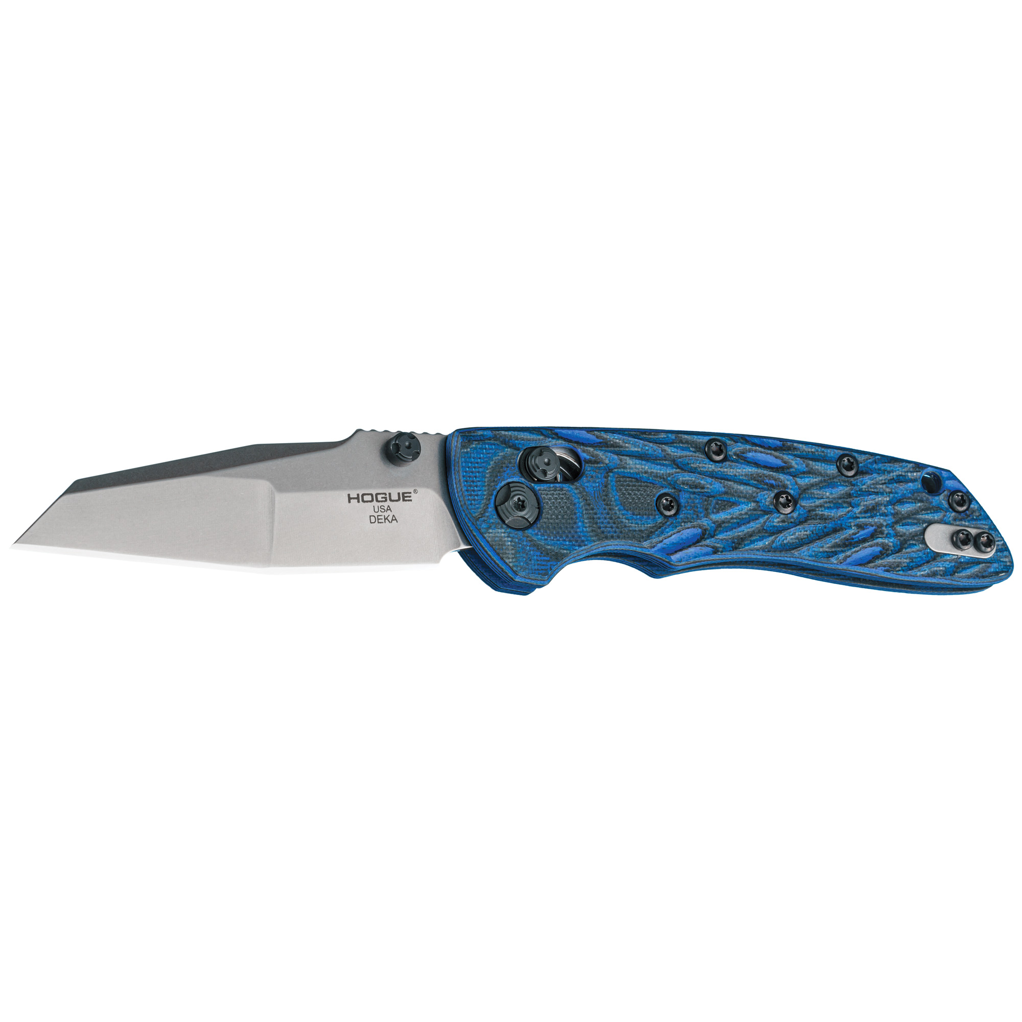 Hogue Deka 3.25" CPM 20CV Blue Lava G-Mascus Folding Knife