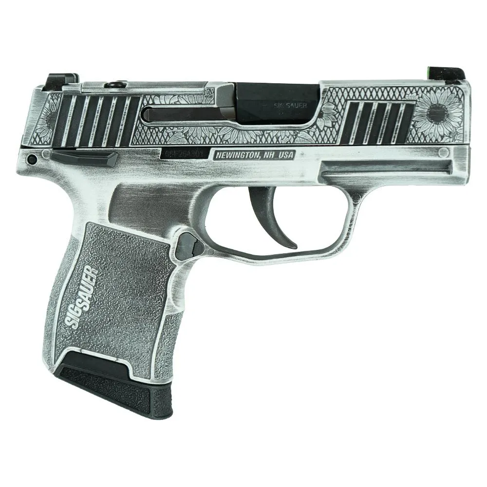 Sig P365 .380 White Sun Flower 3.1" 10rd MS Exclusive Pistol