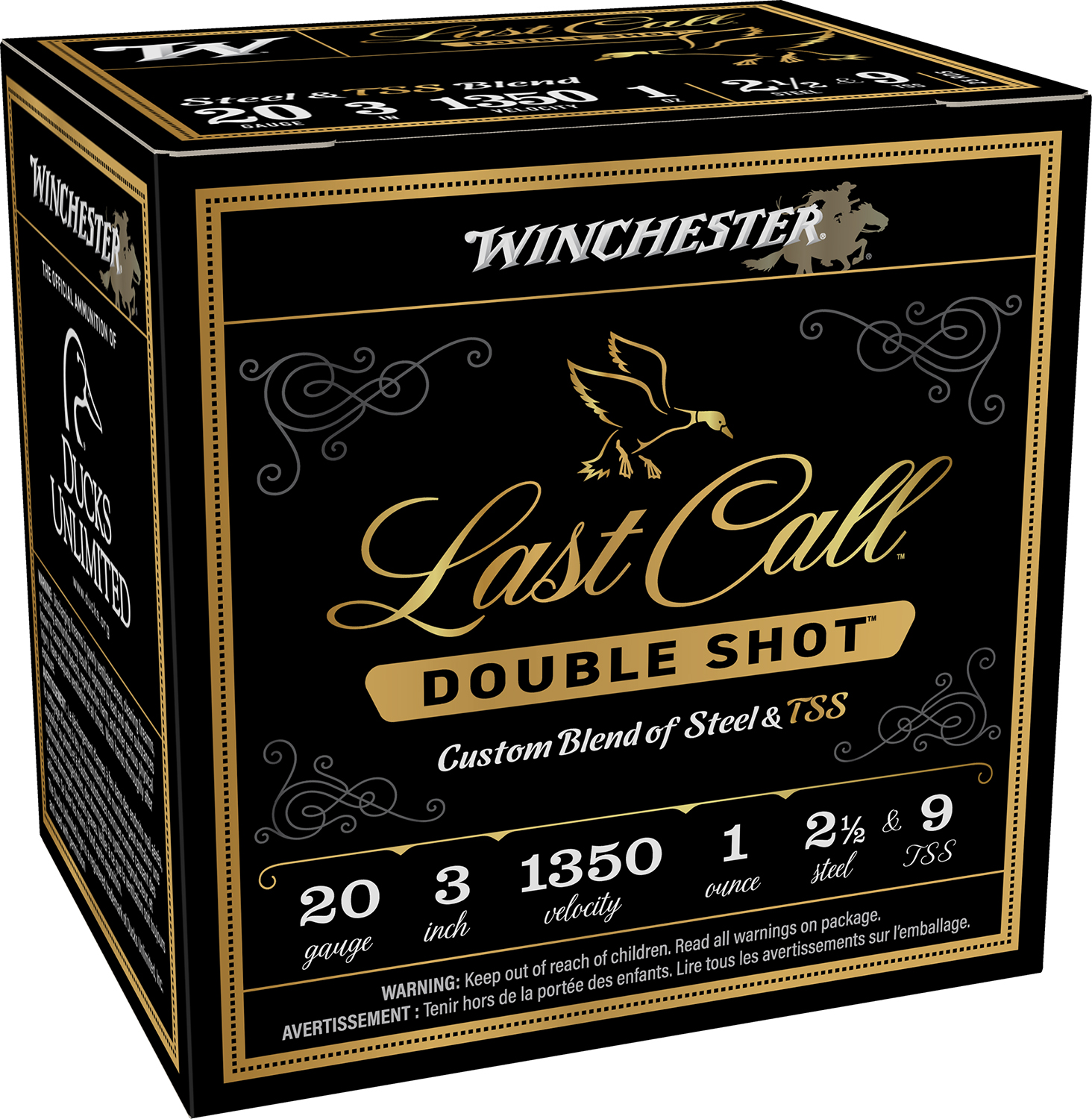 Winchester Last Call Double Shot 20ga 3" 1oz 2.5/9 TSS 25rd Box