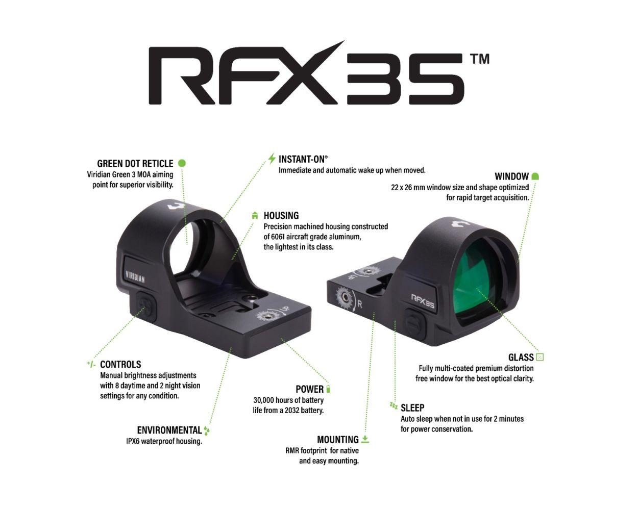Viridian RFX35 Red Dot Sight - image 8 of 9